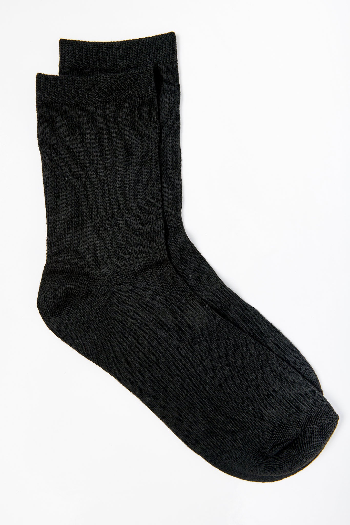 Premium Solid Ribbed Crew Socks for Men & Women - Comfortable Cotton Casual Athletic Socks for Everyday Wear, Sports & Workout