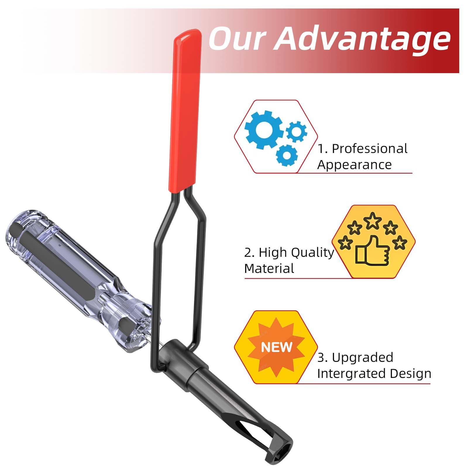 10mm Jam Nut Valve Adjustment Tool - Slotted Valve Adjusting Stud for Honda & Nissan - Valve Lapping & Grinding Tool Kit - Perfect for Motorcycle & Small Engine Maintenance