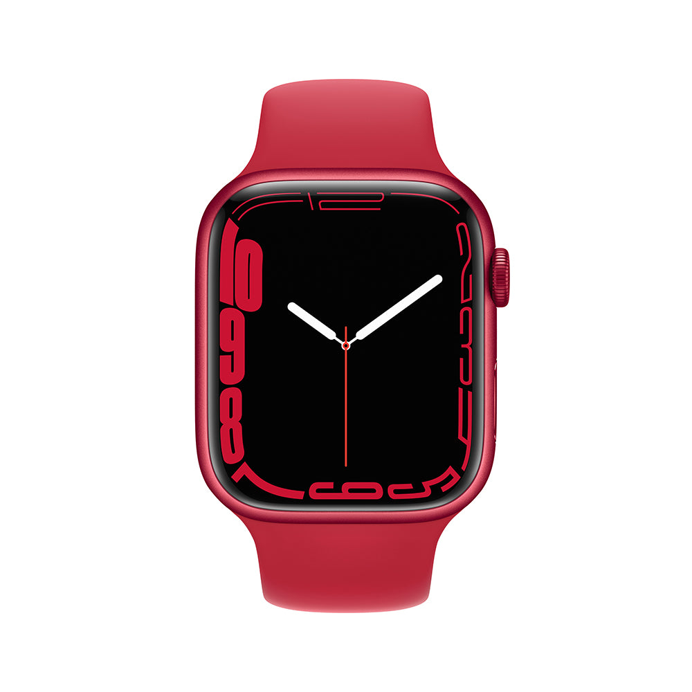 Apple Watch Series 7 (GPS) 45mm Aluminum Case (PRODUCT)RED with Sport Band - Fitness Tracking & Smart Notifications for Active Lifestyles