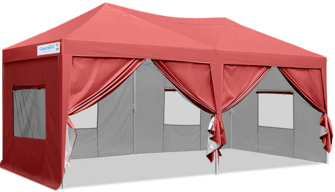 10' x 20' Pop Up Canopy Tent with Removable Side Walls - Waterproof Outdoor Shelter for Parties, Camping & Beach Events