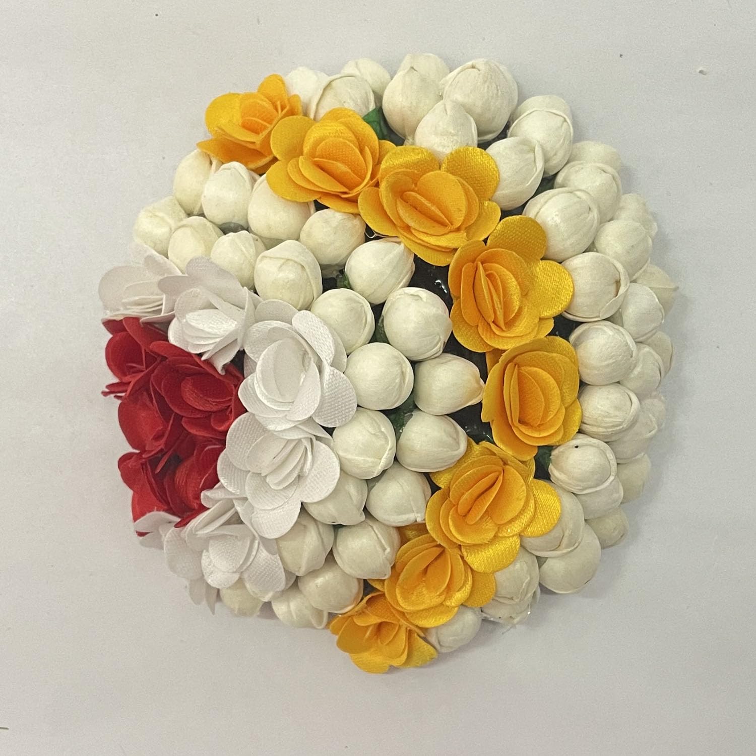 Maahal Bun Juda Bridal Flower Gajra Hair Accessories for Women & Girls - Multicolor Pack of 1 | Perfect for Weddings, Parties & Traditional Indian Events