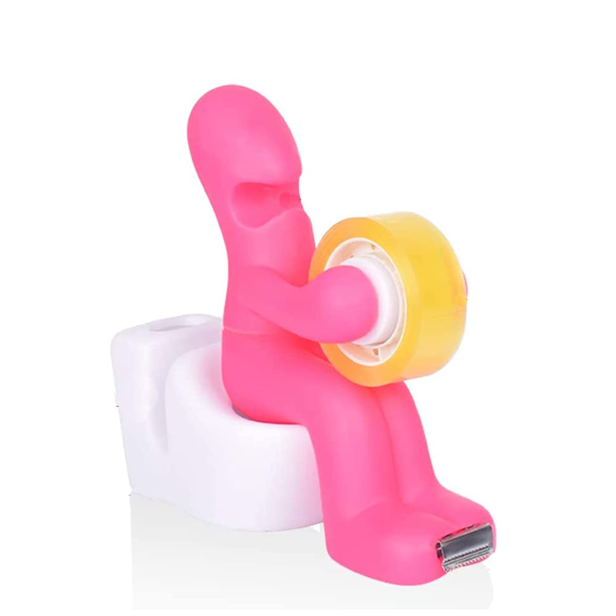 HUABAI Desk Organizer Set with Tape Dispenser, Paper Clips, Sticky Notes, Memo Pad Holder & Pen Holder - Pink Office Supplies for Desk Organization, School & Home Office Use - Includes Free DIY Stickers Gift