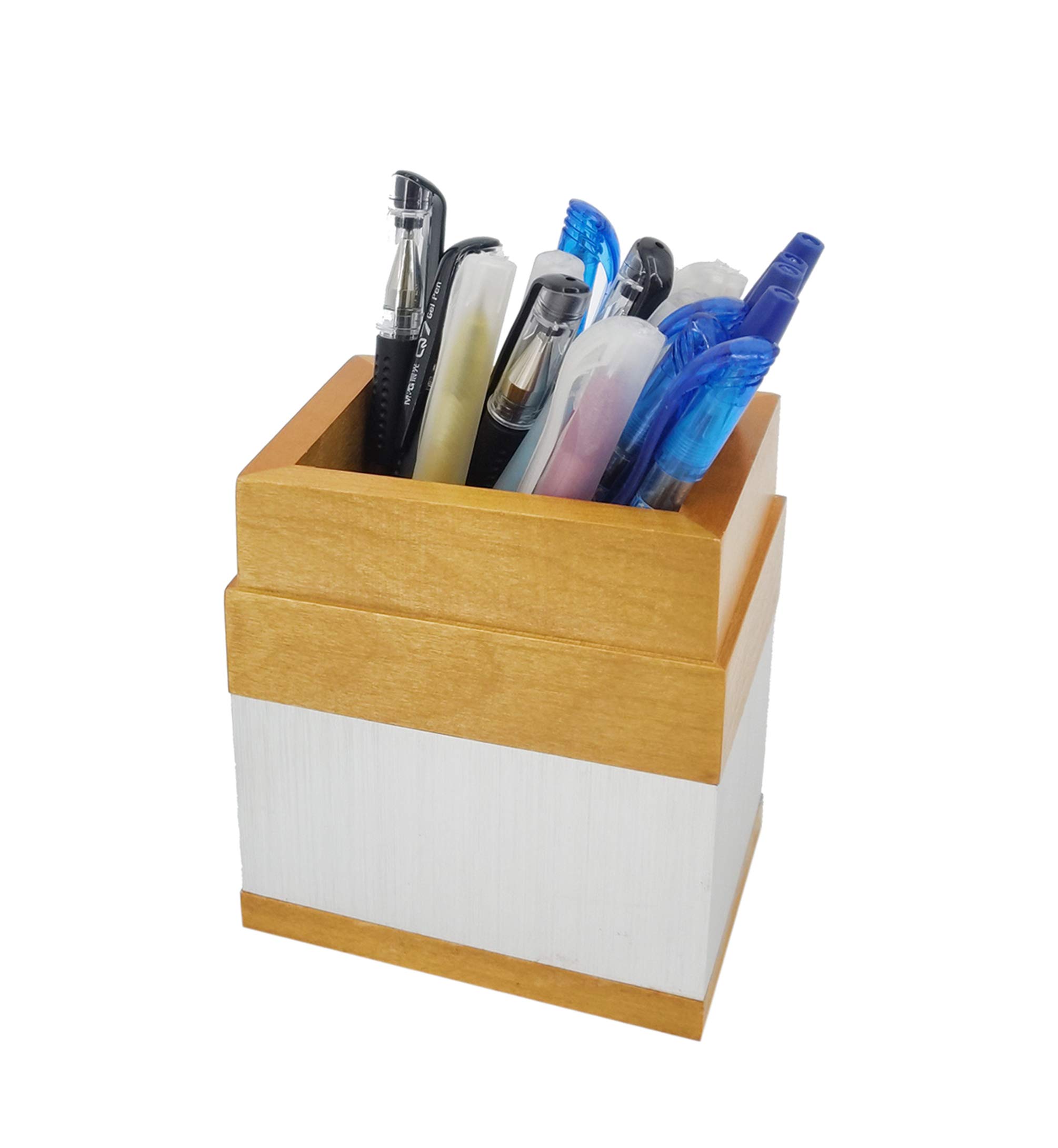FixtureDisplays® Wood & Aluminum Riser Stand - 4+4-2D Glorifier Centerpiece Display for Flower Vases, Plinth Blocks & Pedestals - Perfect for Wedding Decor, Home Centerpieces & Retail Displays