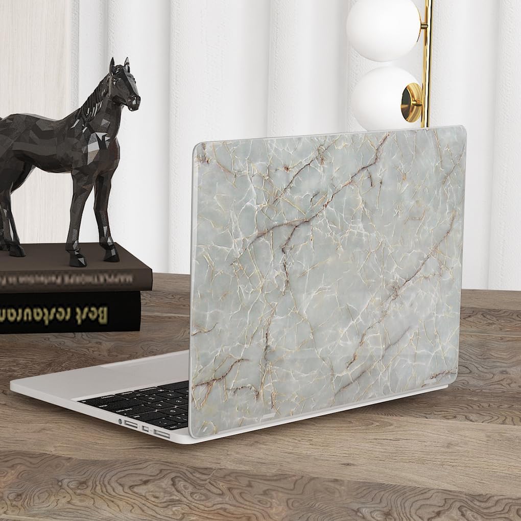 Livelynine Waterproof Marble Contact Paper - Peel and Stick Countertop Cover, Self-Adhesive Vinyl Wrap for Kitchen Countertops, Tables & Desks (15.8