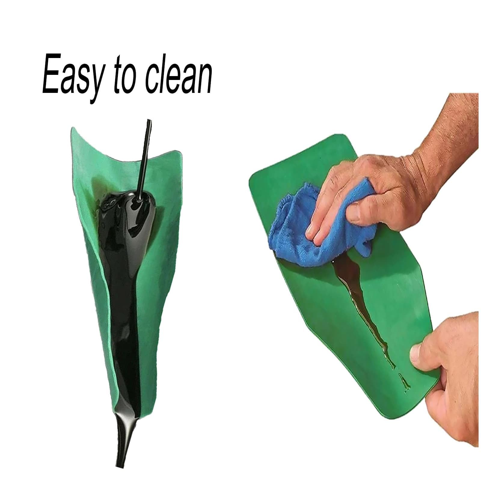 3-Pack Flexible Oil Funnel for Car Maintenance - Reusable 14.57x6.7 Inch Draining Tool for Engine Oil Changes, Fluid Transfers & DIY Automotive Projects - Perfect for Mechanics, Home Garages & Quick Lube Stations