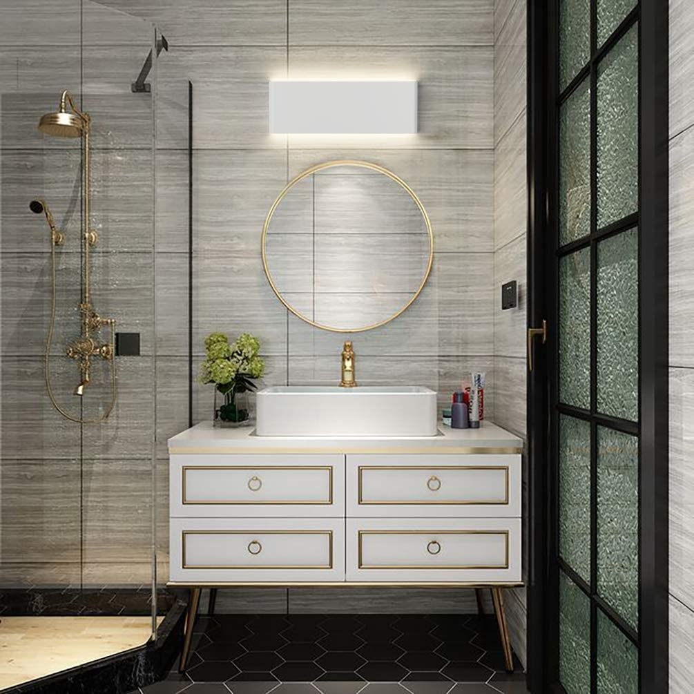 Aipsun Modern Aluminum LED Wall Sconce - Indoor Wall Lighting Fixture for Living Room, Bedroom, Hallway & Corridor - Dimmable Energy Saving Light for Home Decor