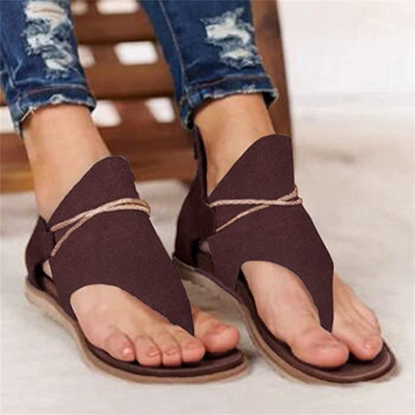 Women's Dressy Summer Sandals - Comfortable Thong Flip Flops with Clip Toe for Beach, Walking & Casual Wear | Stylish Flat Sandals for Outdoor Activities, Vacations & Everyday Use