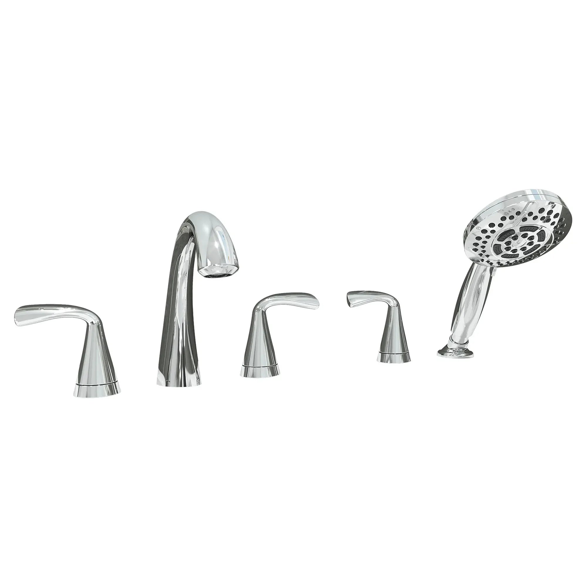 Premium Fluent Bathtub Faucet with Lever Handle - Compatible with Flash Rough In Valve | Perfect for Modern Bathroom Renovations & Spa-Like Showower Experiences
