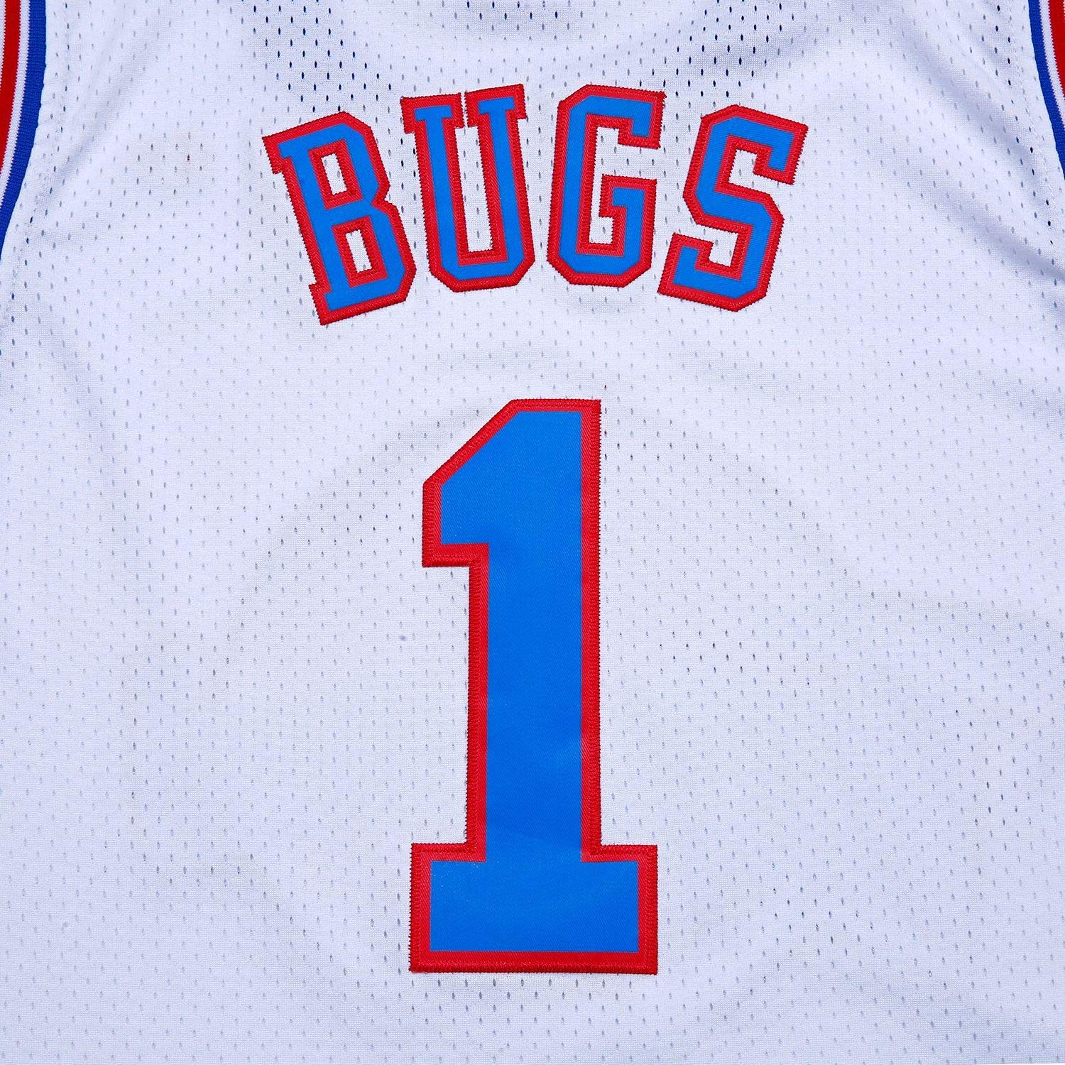 BOROLIN Youth Basketball Jersey #1 - Movie Space Jersey Bugs Shirts for Kids - 90s Hip Hop Party Clothing - Perfect for Basketball Games, Cosplay, and Retro Themed Parties