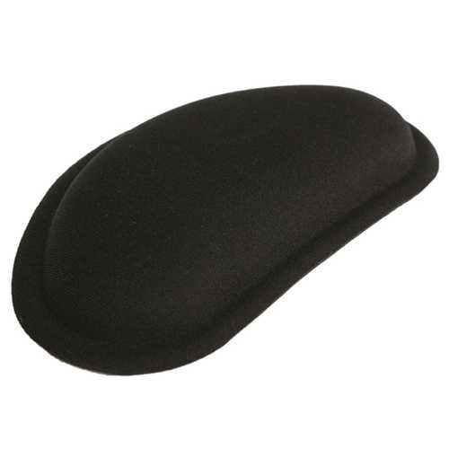 Non-Slip Black Silica Gel Wrist Rest Mouse Pad for PC, Laptop & Desktop - Ergonomic Support for Gaming, Office Work & Long Computer Sessions