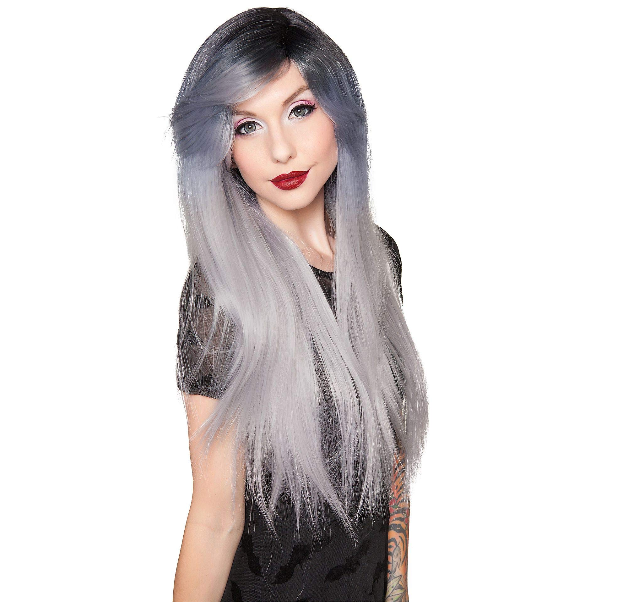 Genuine Gothic Lolita Wigs - Brown & Blonde Cosplay Wigs for Duchess Elodie Style | Milk Tea & Dark Brown Synthetic Hair | Perfect for Anime Conventions, Halloween Costumes, and Role Playing
