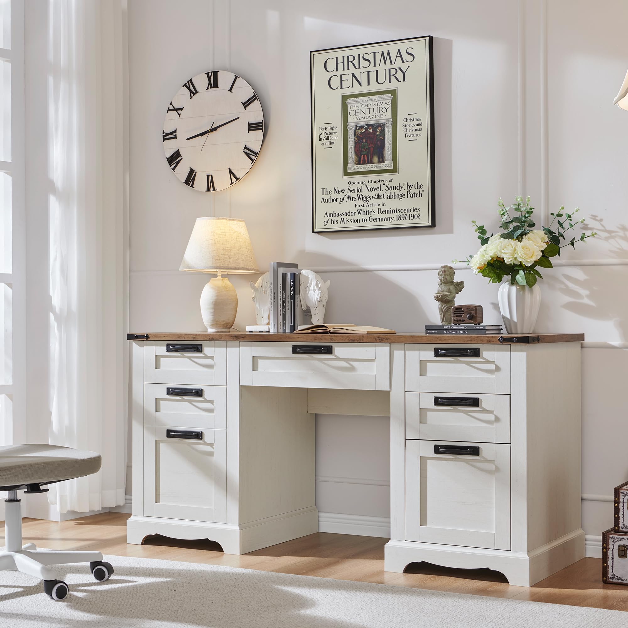 Farmhouse Executive Desk 60