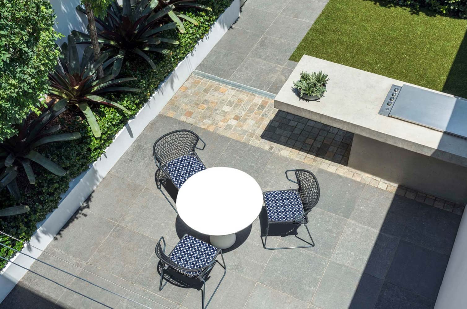 Premium Outdoor Chair Cushions Set of 2 - 16x17 Inch Water-Resistant Navy Blue U-Shaped Patio Seat Cushions with Secure Ties - Perfect for Garden, Deck, Balcony & Home Office Furniture (Indoor/Outdoor Use)