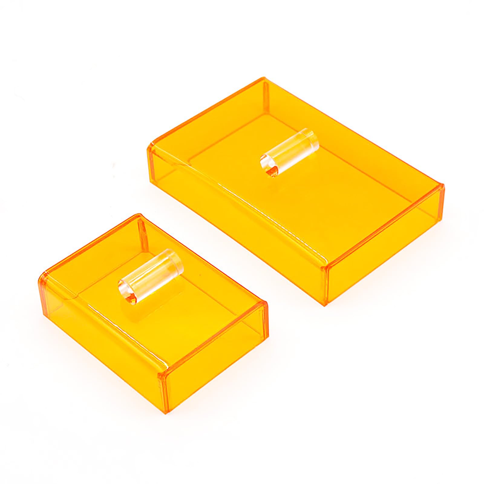 Dental Curing Light Protector Box - Orange UV Shield Cover for LED Curing Lights (2 Sizes, Small Included) | Perfect for Dental Clinics & Teeth Whitening Procedures