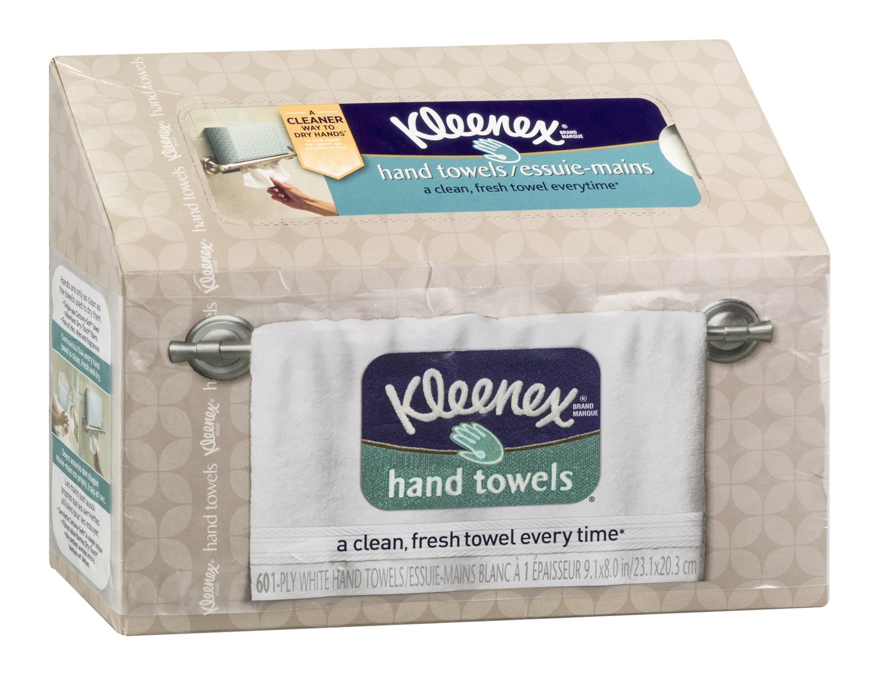 Kleenex 2740008 1-Ply Hand Towels - 60 Count per Box (38586) | Soft & Absorbent Paper Towels for Kitchen, Bathroom & Office Use
