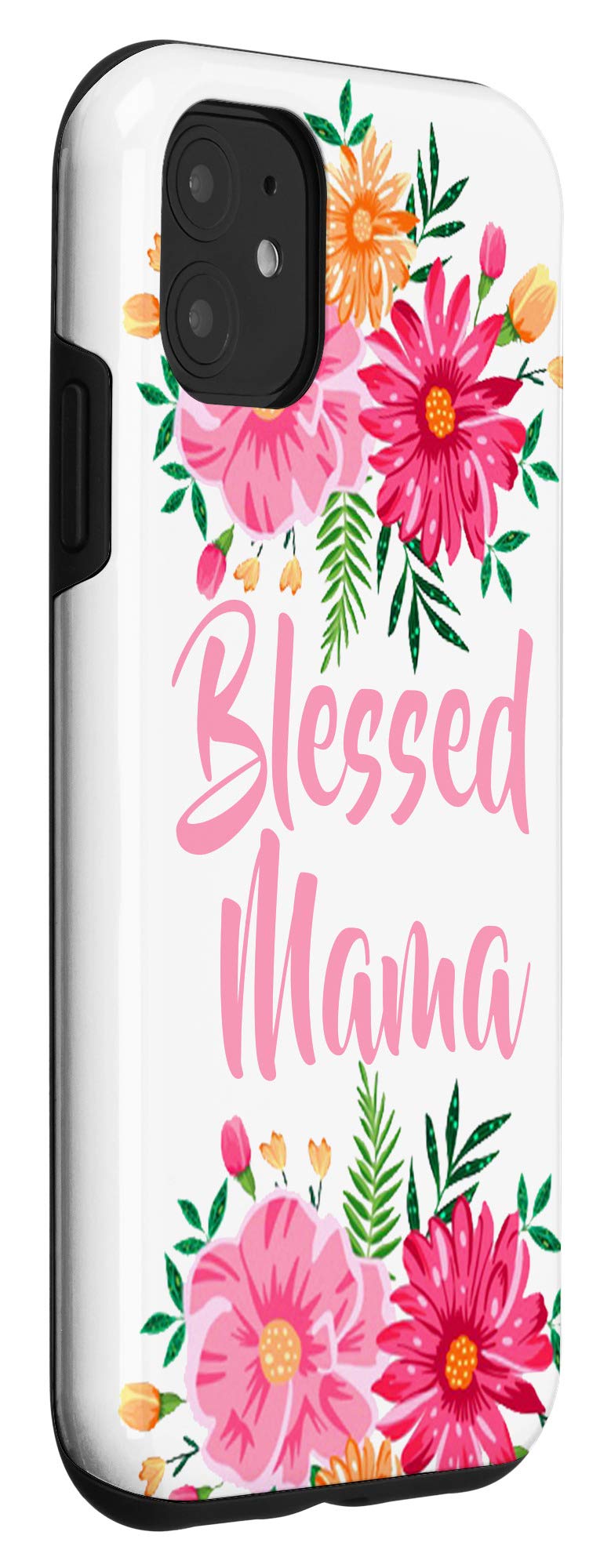 iPhone 11 Case - Pink Floral Design with Cute 