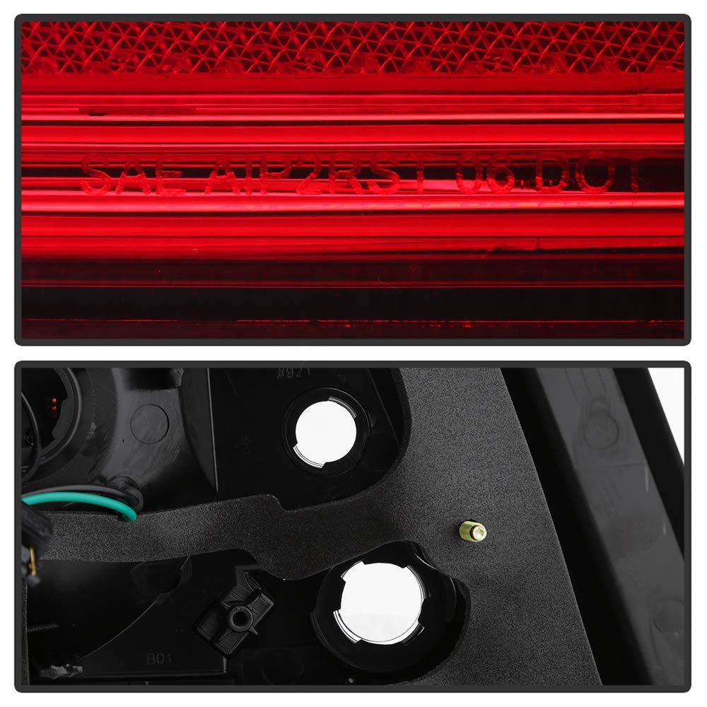 ACANII Red LED Tube Tail Lights Brake Lamps Assembly Pair - Compatible with 2008-2011 Subaru Impreza & 2012-2014 WRX Sedan | Upgrade Style for Enhanced Visibility & Safety | Perfect for Night Driving & Custom Car Modifications