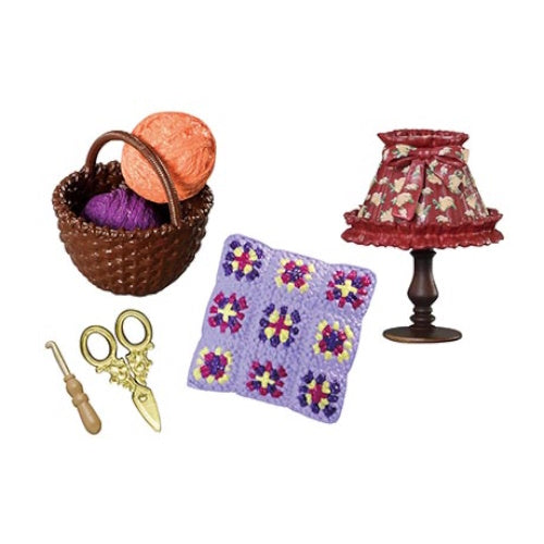 Re-Ment Miniature Dollhouse Furniture - Grandma's Sewing Room Set for Collectors | Perfect for DIY Dollhouse Decor, Miniature Displays & Gift Giving