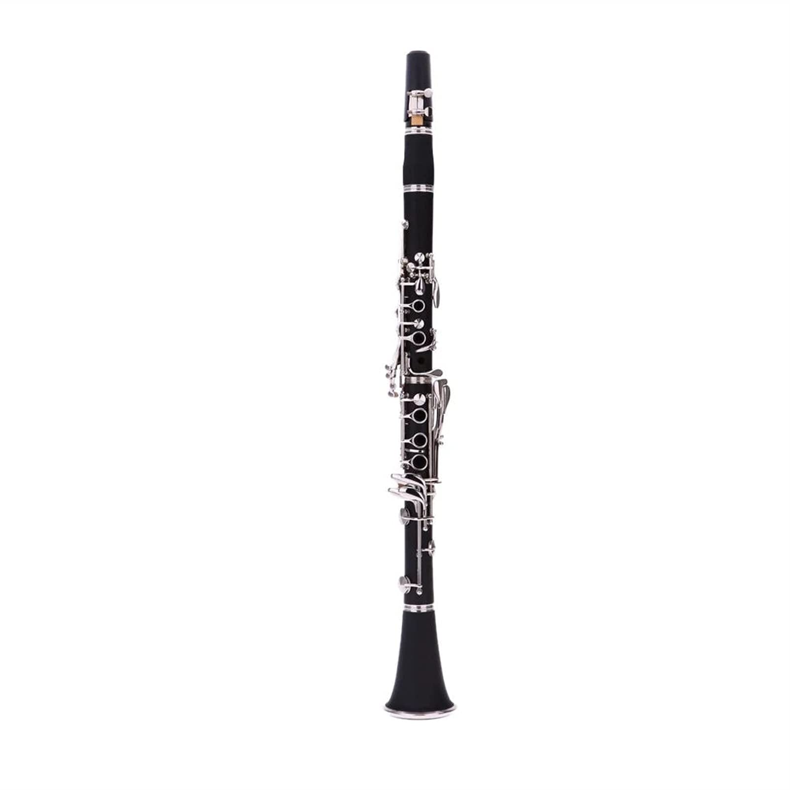 Professional 17-Key Bb Flat Soprano Bakelite Clarinet for Students - Nickel Plated with Cleaning Kit & 10 Reeds | Perfect for School Bands, Beginners & Woodwind Instrument Practice