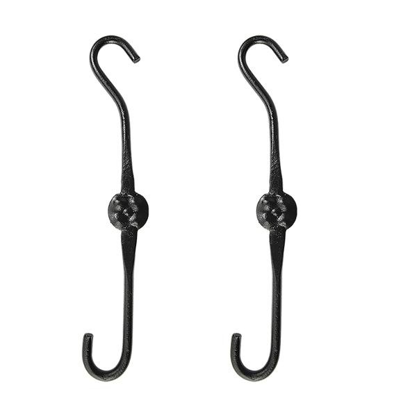 2 Pack Extender Hooks - Heavy Duty Over the Door Hooks for Hanging Clothes, Towels & Bags - Space Saving Organizer for Closet, Bathroom & Entryway