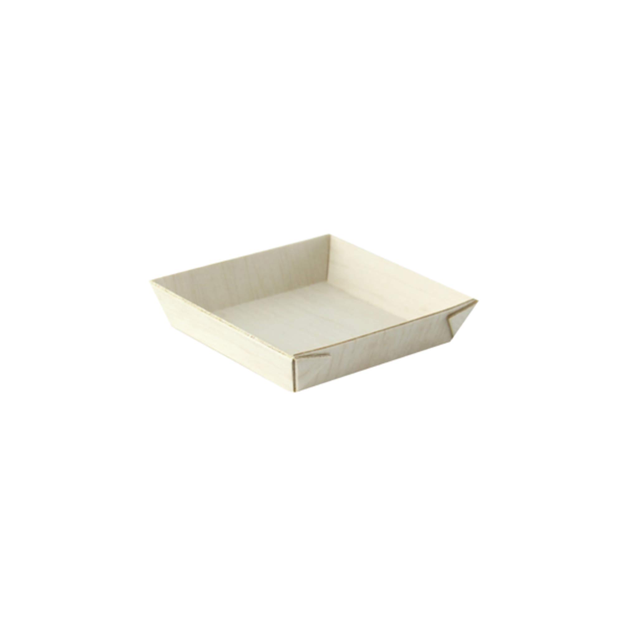 PacknWood Square Samurai Wooden Tray - Eco-Friendly Biodegradable Serving Dish for Charcuterie | Decorative Wooden Tray for Living Room, Bedroom, Kitchen & Entryway | Perfect for Parties, Cheese Boards & Home Decor (2oz - 200pcs)
