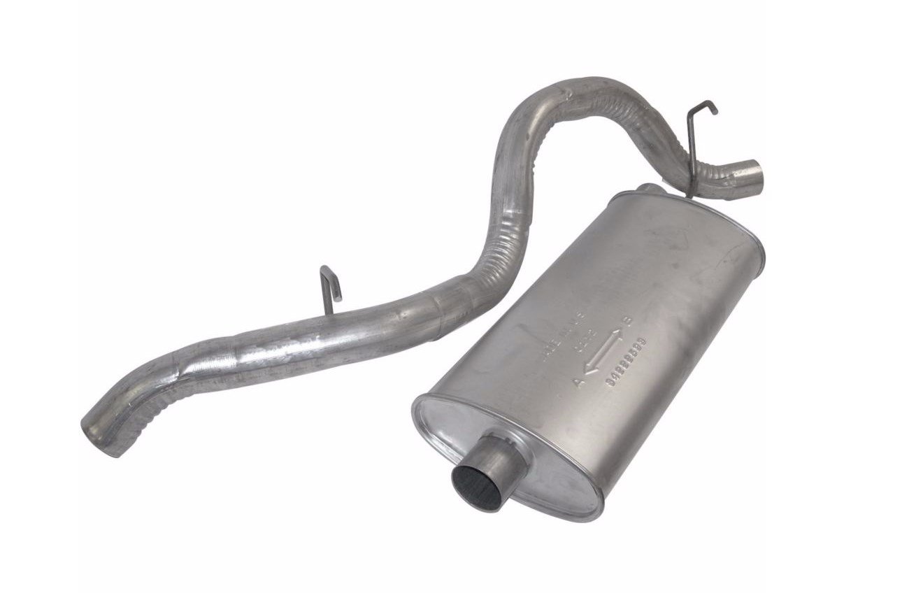 Crown Automotive 52101052AE Muffler and Tailpipe Assembly - Replacement Exhaust System for Jeep, Dodge, Chrysler | Perfect for Off-Roading & Daily Commuting