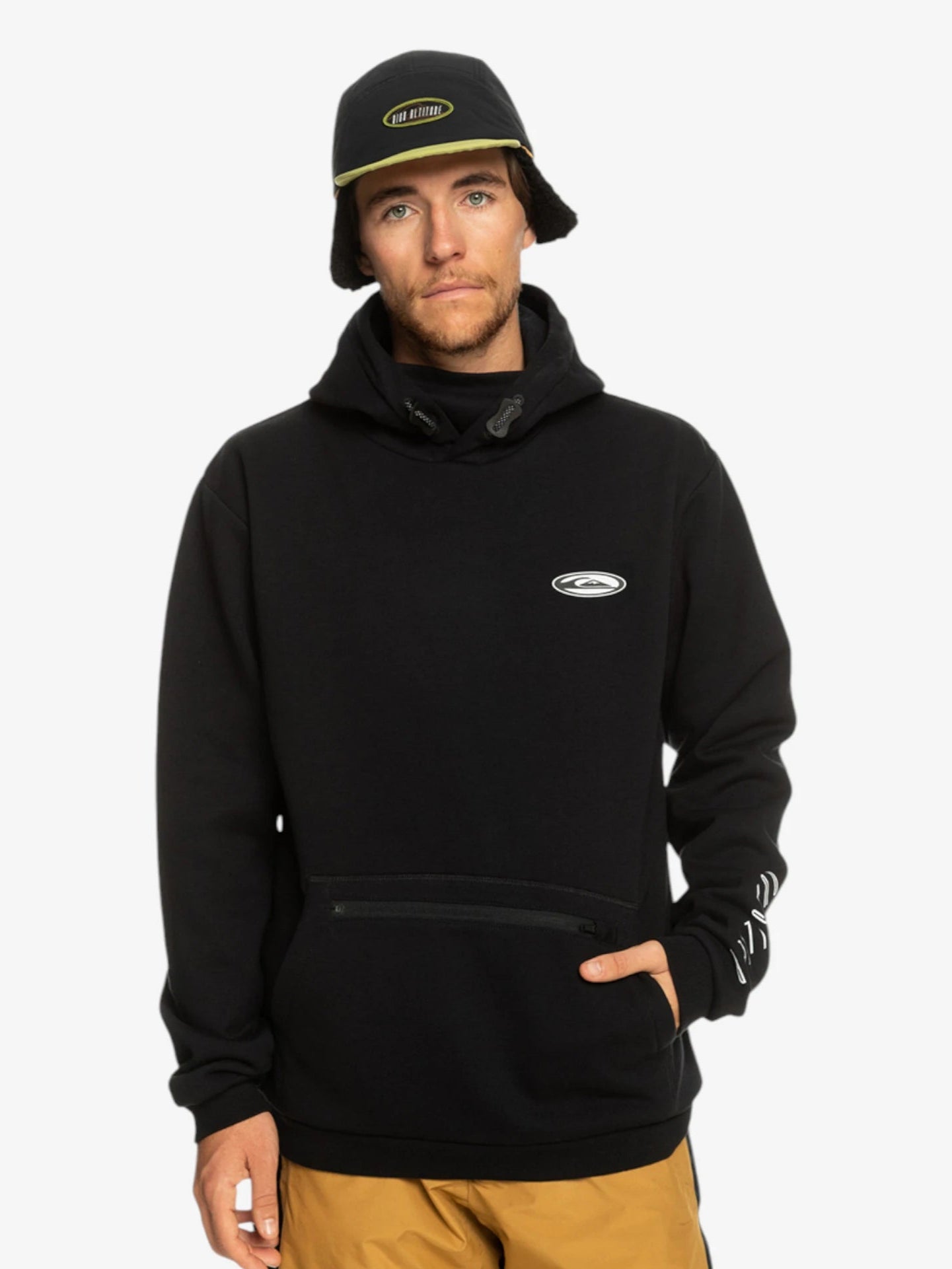 Quiksilver Men's Big Logo Tech Snow Jacket - Waterproof Winter Coat for Skiing & Snowboarding | Warm & Windproof Outerwear for Cold Weather Adventures