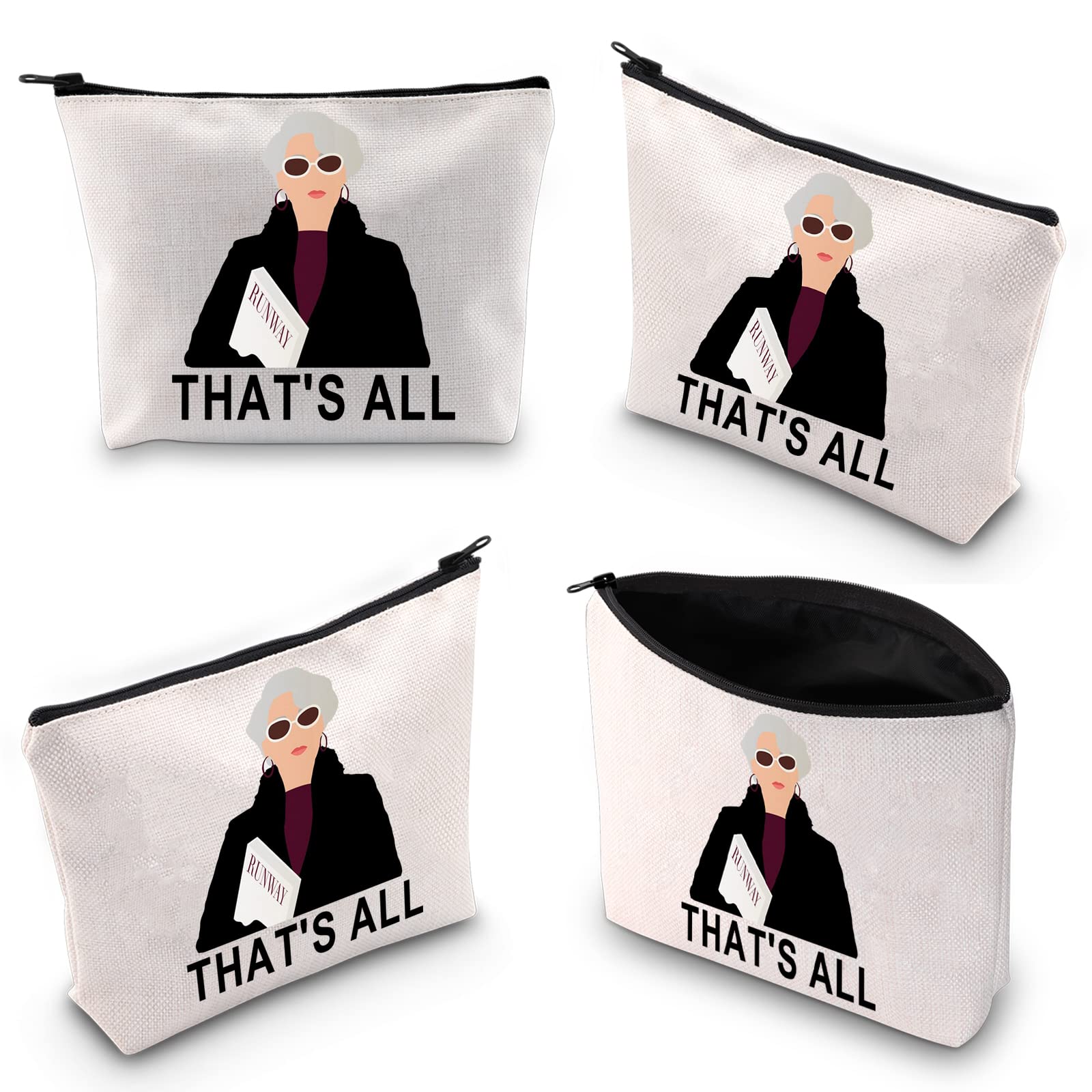 WZMPA Movie Fans Cosmetic Makeup Bag - Cute 'That's All' Printed Zipper Pouch for Women & Girls | Perfect Gift for Film Lovers & Makeup Storage