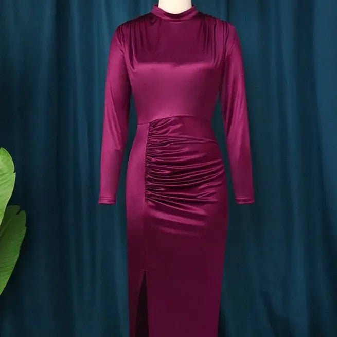 Maia Elegant Slinky Evening Bodycon Dress for Women - Sexy Clubwear & Party Gown for Night Out, Date Night, Cocktail Events