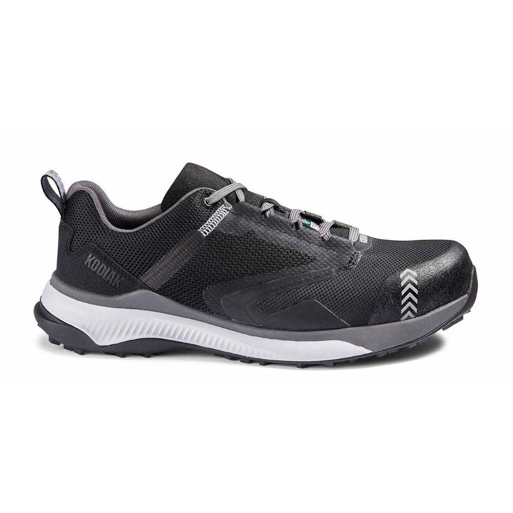 Kodiak Quicktrail Men's Composite Toe Work Safety Athletic Shoes - Lightweight & Durable Black Work Boots for Construction, Hiking & Outdoor Activities