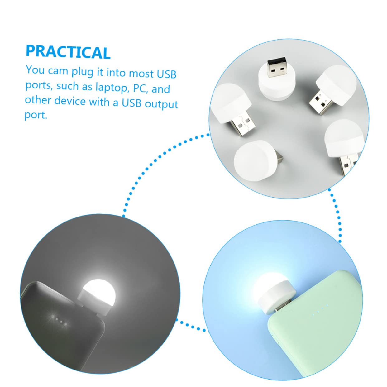 Homoyoyo Mini Washing Machine | 30-Pack LED Night Light Bulbs | Plug-in Nightlights for Bedroom, Nursery, Kids Room | Portable Travel & Car Lights for Camping, Road Trips