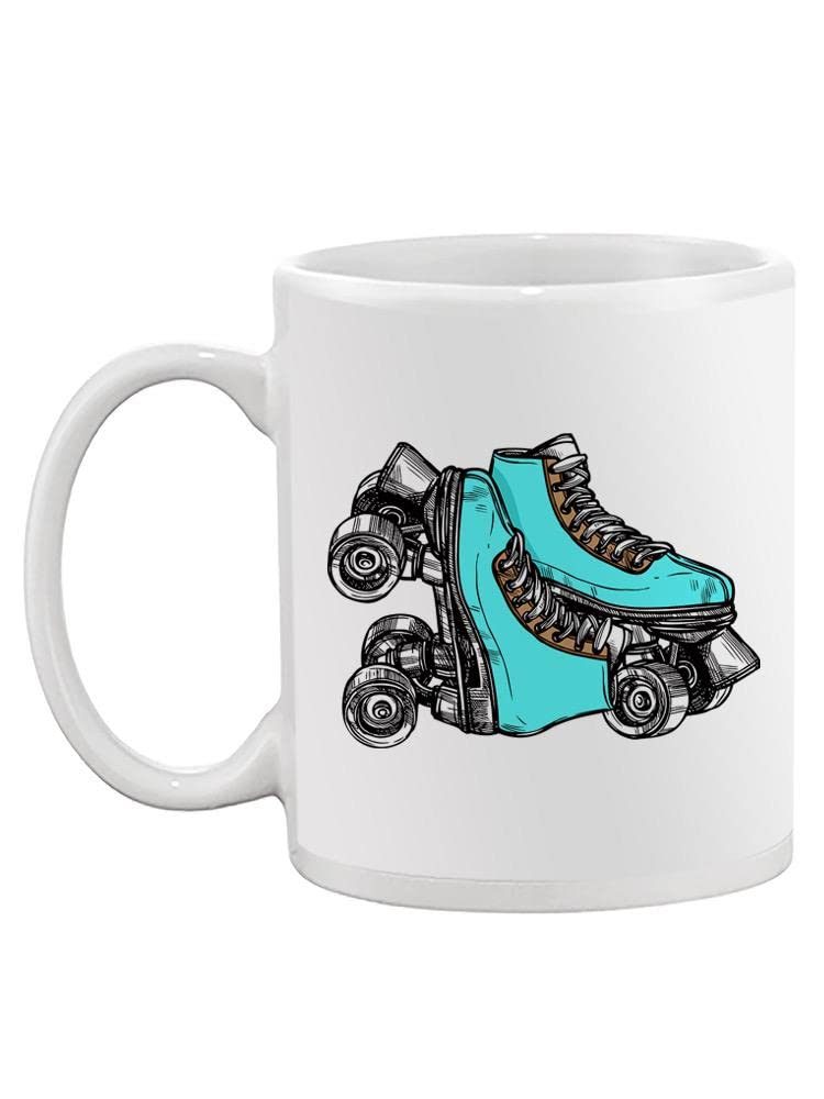 Stylish Quad Roller Skates Coffee Mug - Perfect for Skaters & Coffee Lovers - Great for Rink Breaks, Office Use & Gift Giving