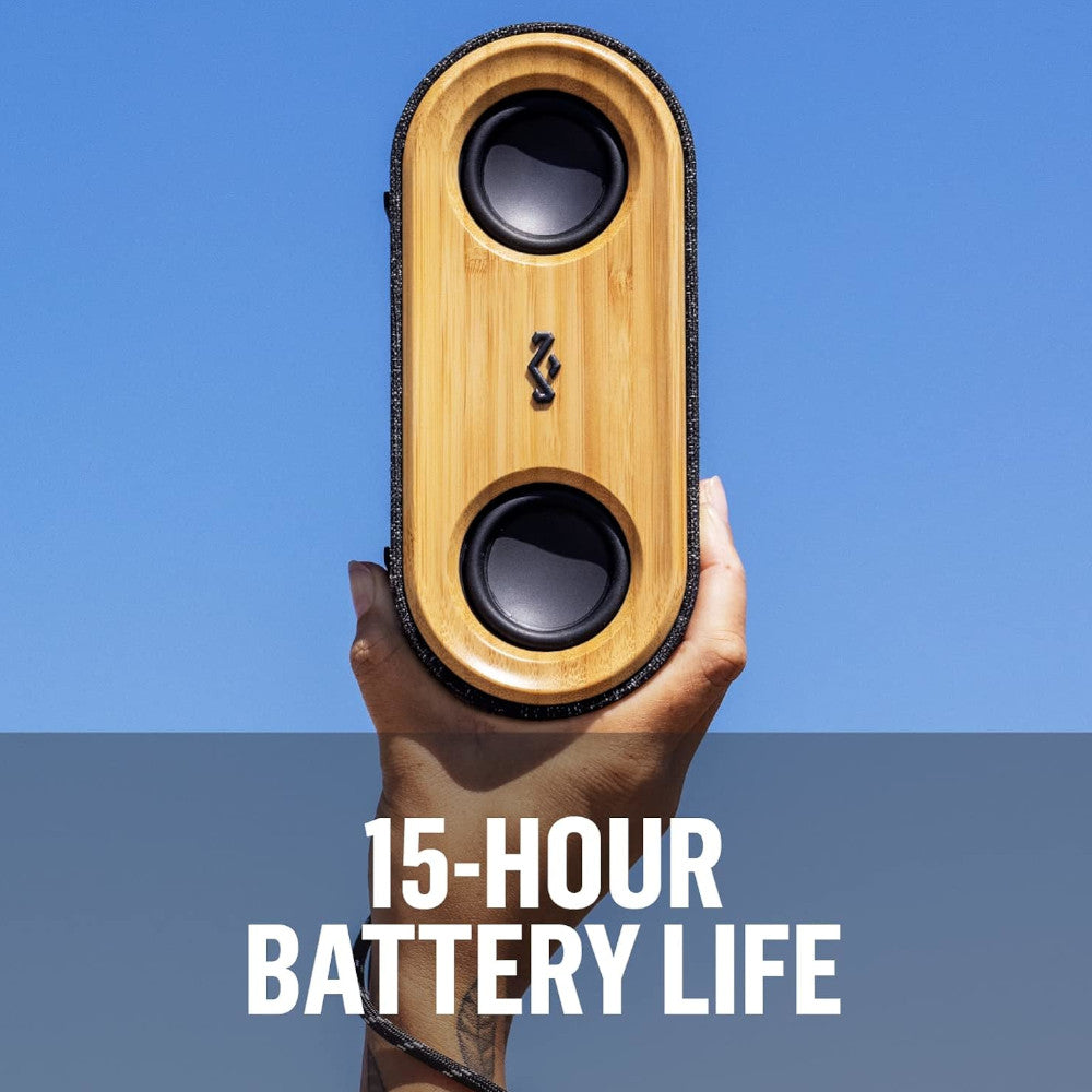 HOUSE OF MARLEY EM JA021 SB Get Together 2 Mini Bluetooth Speaker - Blemished Packaging - Perfect for Outdoor Adventures, Beach Parties & Home Entertainment