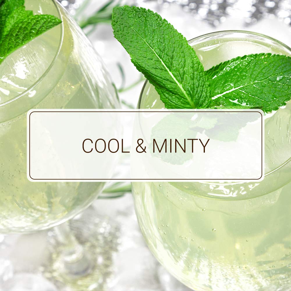 Monin Frosted Mint Syrup - Natural Spearmint Flavor, Non-GMO & Gluten-Free (750ml) | Perfect for Smoothies, Cocktails, Iced Tea & Mocktails | Refreshing Summer Drinks & Dessert Toppings