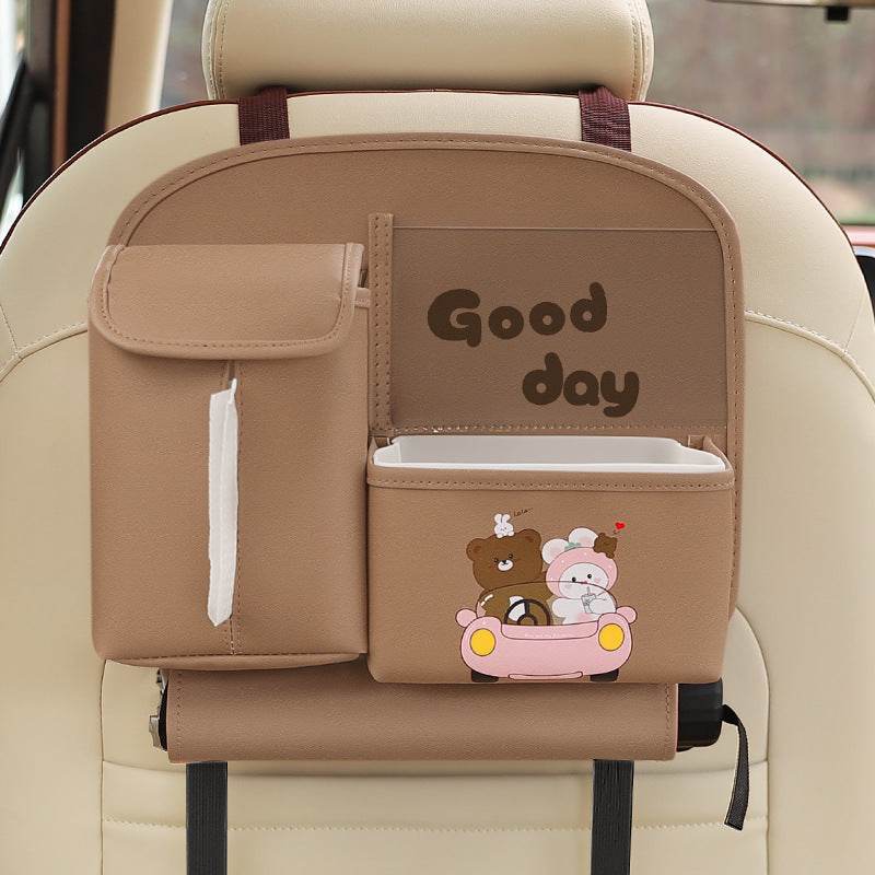 Best Car Storage Organizer for Trunk & Backseat - Multi-Pocket Auto Organizer with Premium Fabric - Perfect for Road Trips, Family Travel & Daily Commute