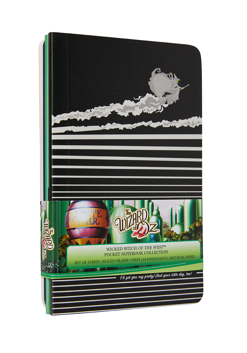 The Wizard of Oz Wicked Witch of the West Pocket Notebook Set - 3-Pack Mini Journals for Collectors, Fans & Book Lovers | Perfect for Note-Taking, Gifts & Oz Memorabilia