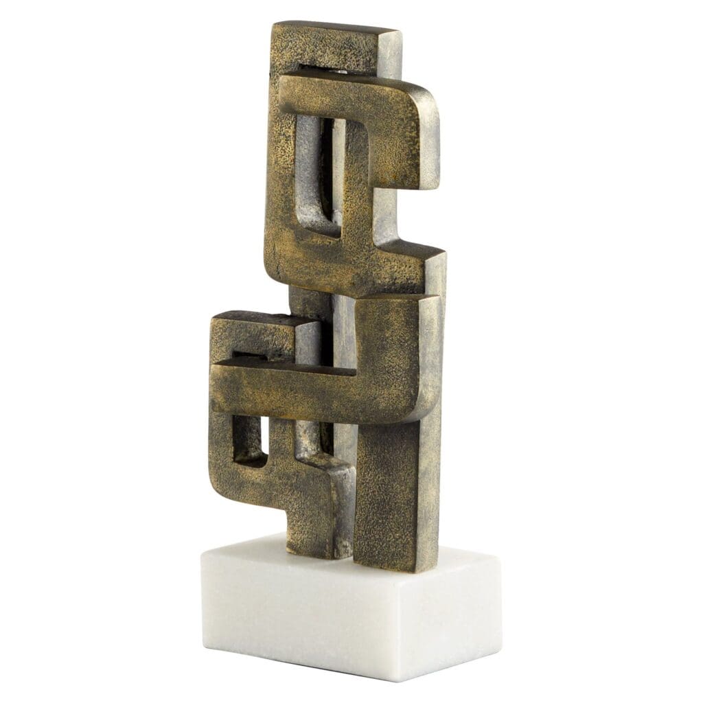 Cyan Design 11504 Segovia Sculpture - Elegant Black and White Home Decor Statue for Living Room, Office & Garden | Modern Abstract Art Sculpture for Indoor & Outdoor Decor