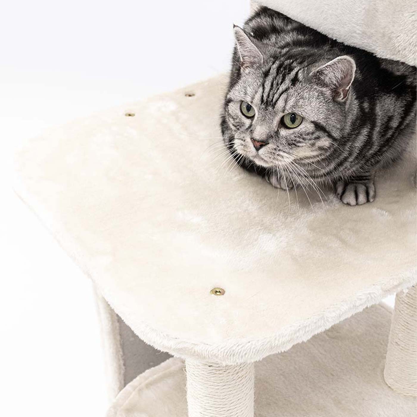 Little Rebels Little Rock 99cm Cat Tree - Multi-Level Cat Climbing Tower with Scratching Posts & Perches - Perfect for Indoor Play, Exercise & Relaxation for Cats & Kittens