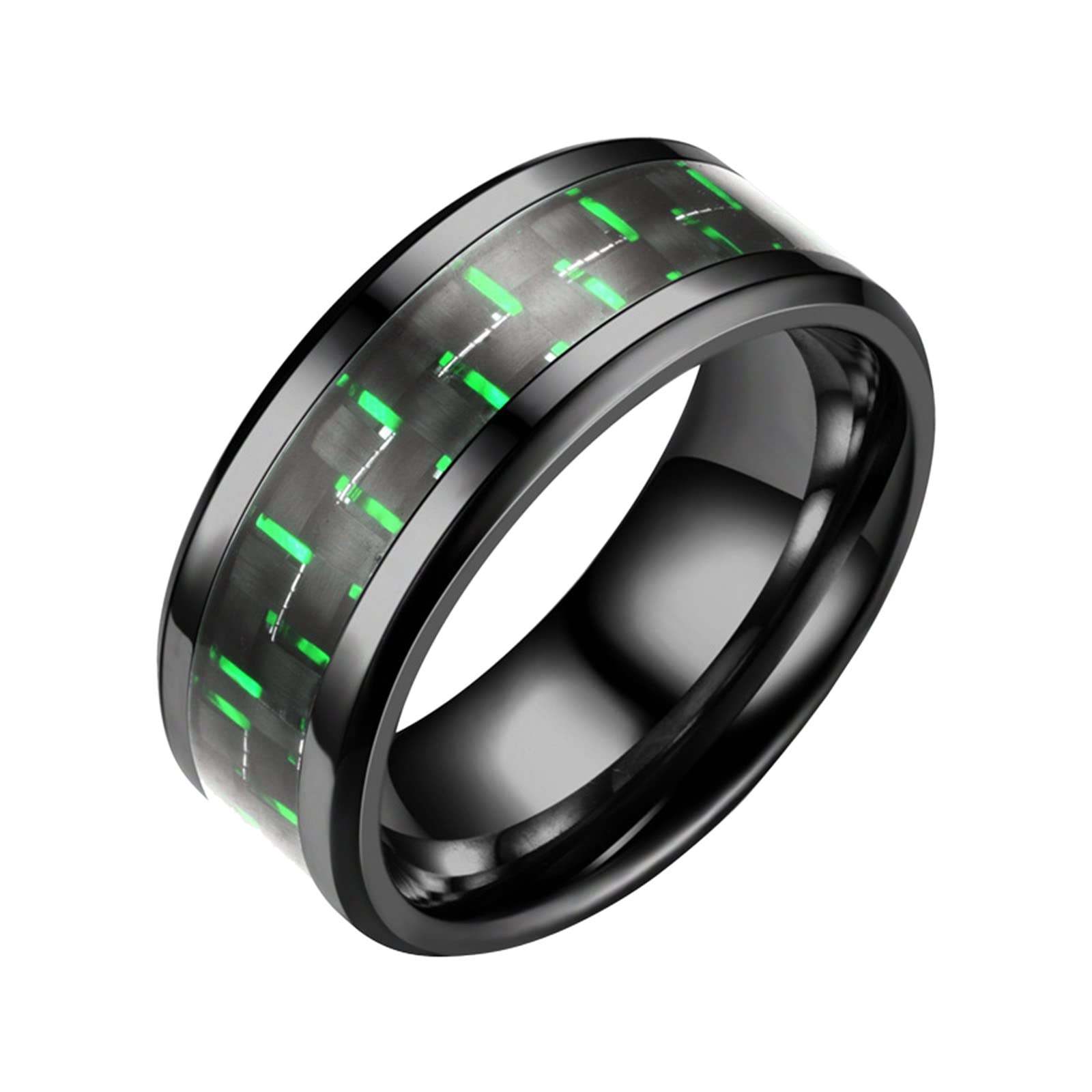 Trendy Titanium Carbon Steel Couple Rings for Men & Women - 3 Color Options (Gold, Silver, Black) - Durable Fashion Jewelry for Everyday Wear, Anniversary Gifts & Romantic Occasions