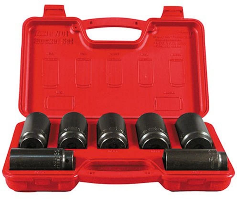Astro 7863 7-Piece Axle Nut Socket Set - Professional Lug Nut Removal Tool Kit for Cars, Trucks & SUVs - Perfect for Auto Repair, Tire Changes & Maintenance