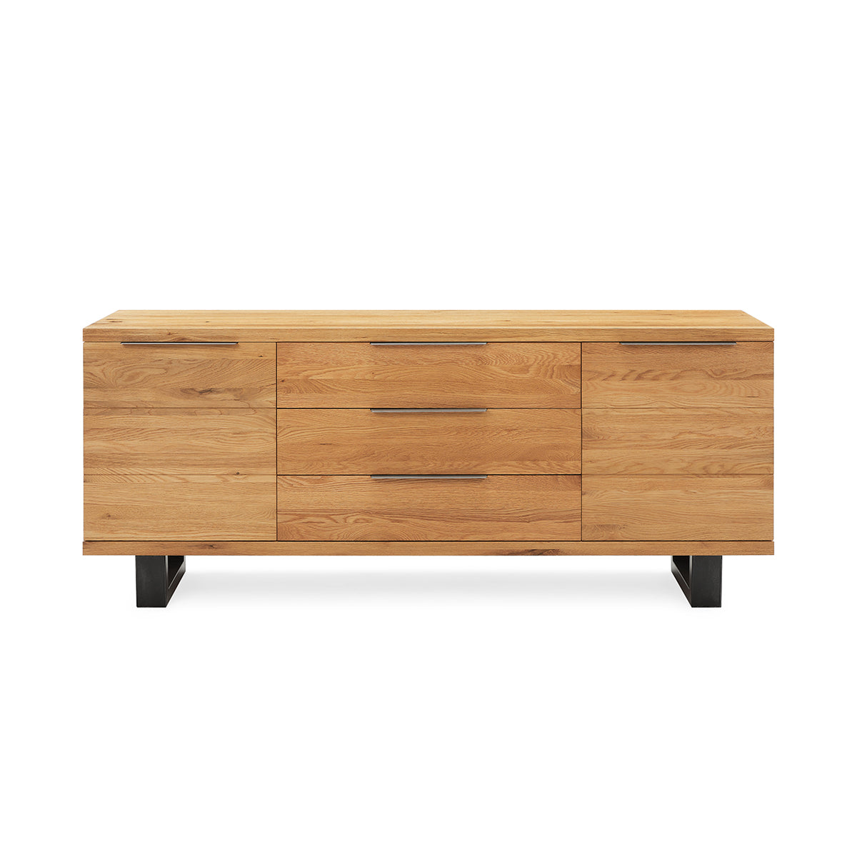 Calia Sideboard - Modern Wood Buffet Cabinet with 2 Doors & 4 Drawers for Dining Room Storage | Entryway Console Table | Living Room Organizer