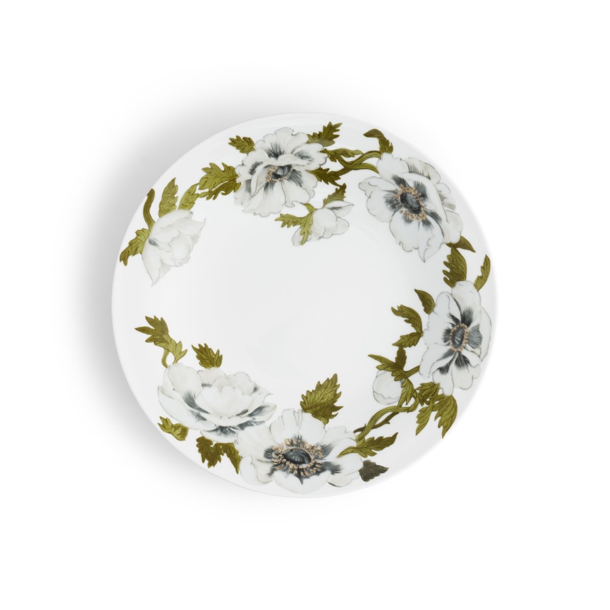 Premium Anemone Dinnerware Set - Elegant Floral Design Porcelain Plates, Bowls & Cups for Fine Dining, Wedding & Special Occasions