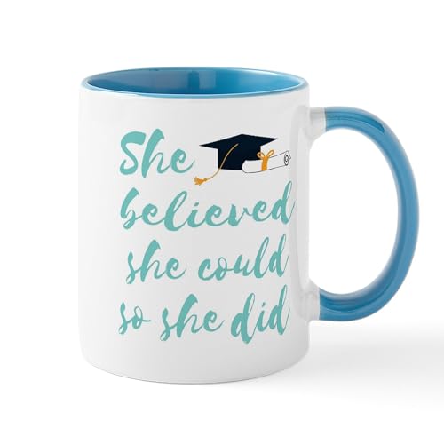 White/Blue Inside - Graduation Gift Mugs