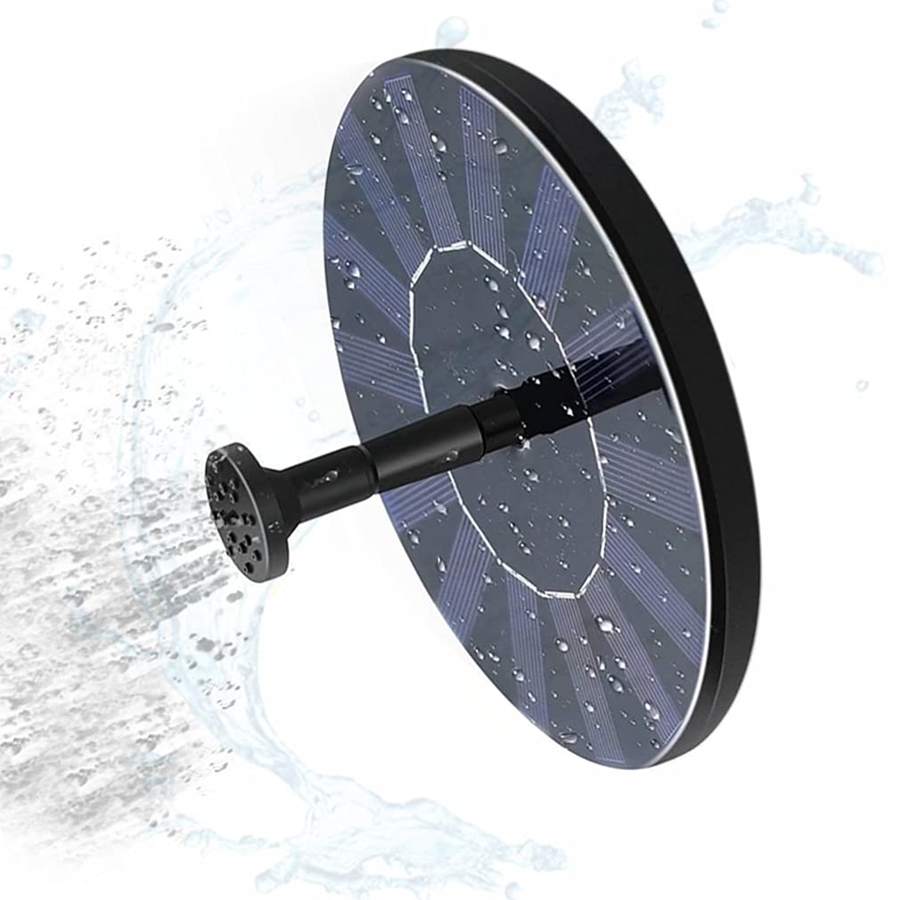 Upgraded 1.4W Solar Bird Bath Fountain Pump with 5 Nozzles - Floating Solar Powered Water Fountain for Garden, Pond, Pool | Perfect for Outdoor Decoration & Attracting Birds