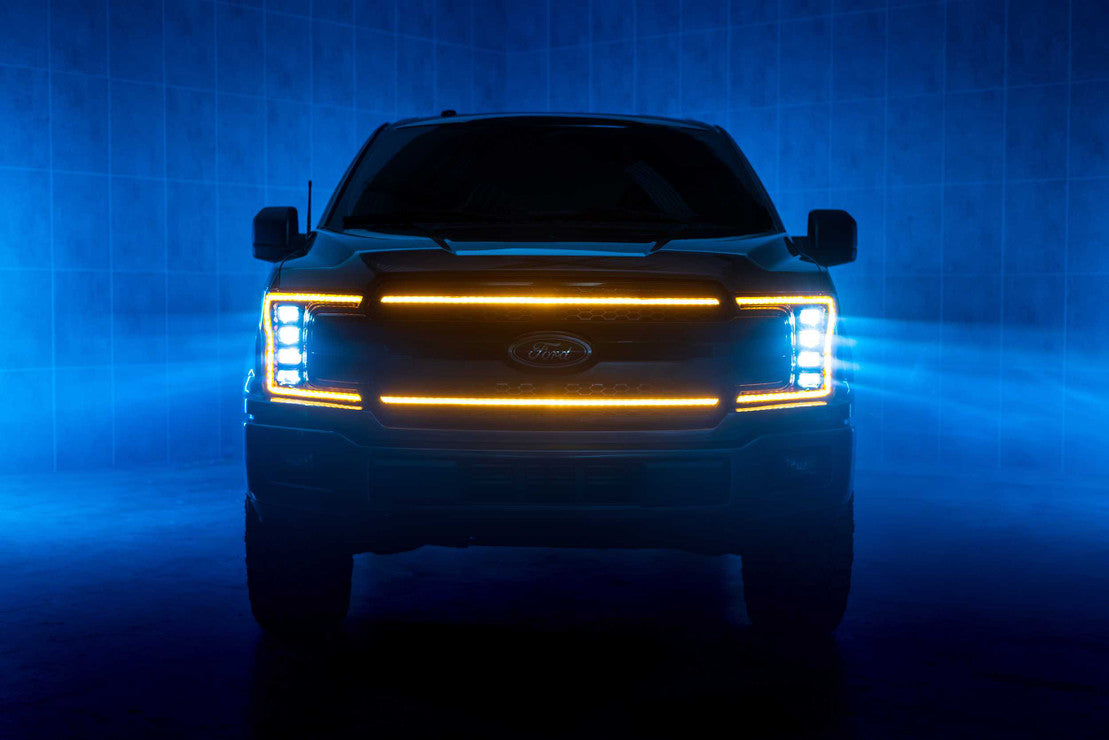 FORD F-150 (2018-2020) XBG LED Daytime Running Lights Grille - Upgrade Your Truck's Front Styling & Visibility for Night Driving
