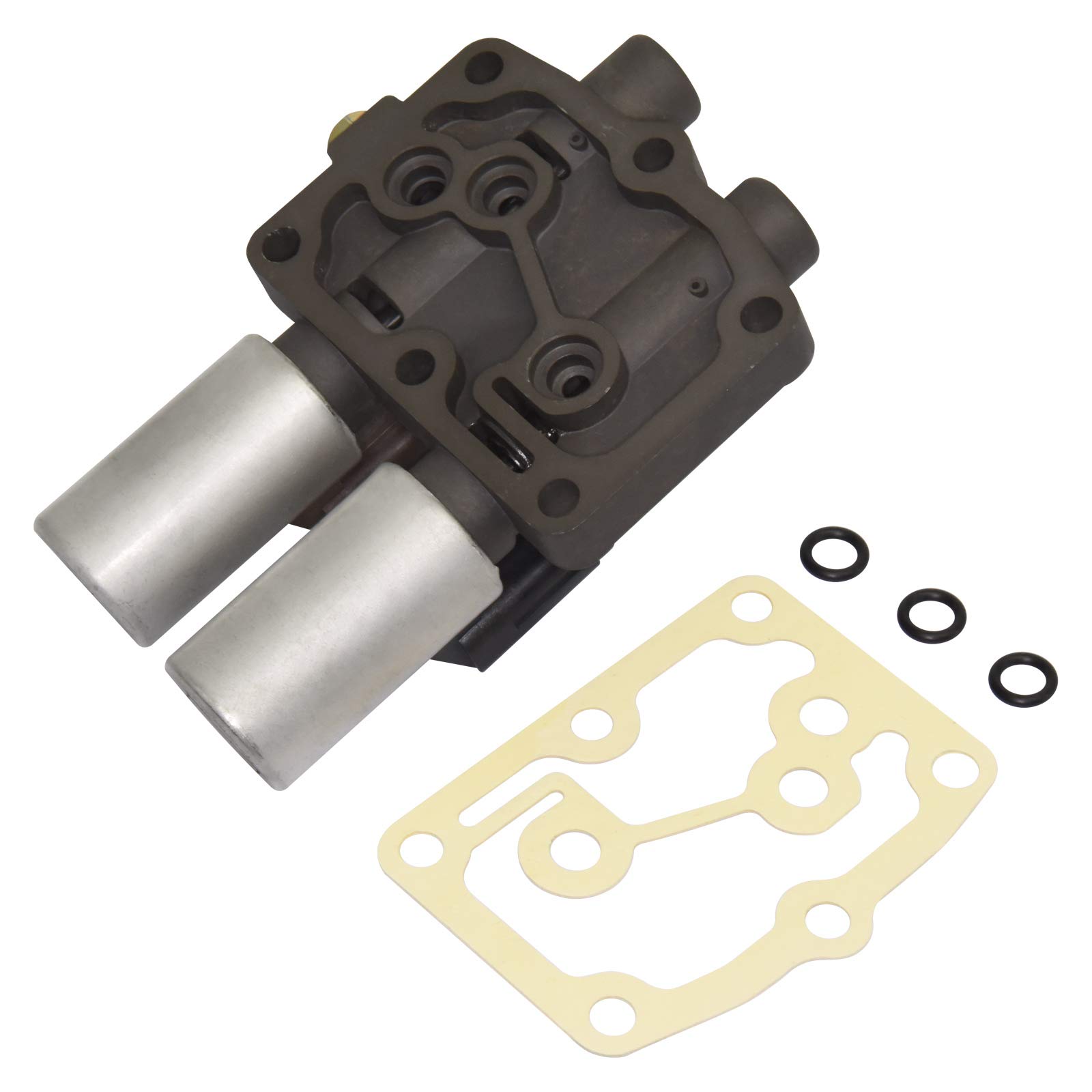 Honda Acura Transmission Dual Linear Shift Solenoid with Gasket 28250-RDK-014 - Compatible with Accord, Odyssey, Pilot, Ridgeline - Smooth Gear Shifting for Better Driving Performance