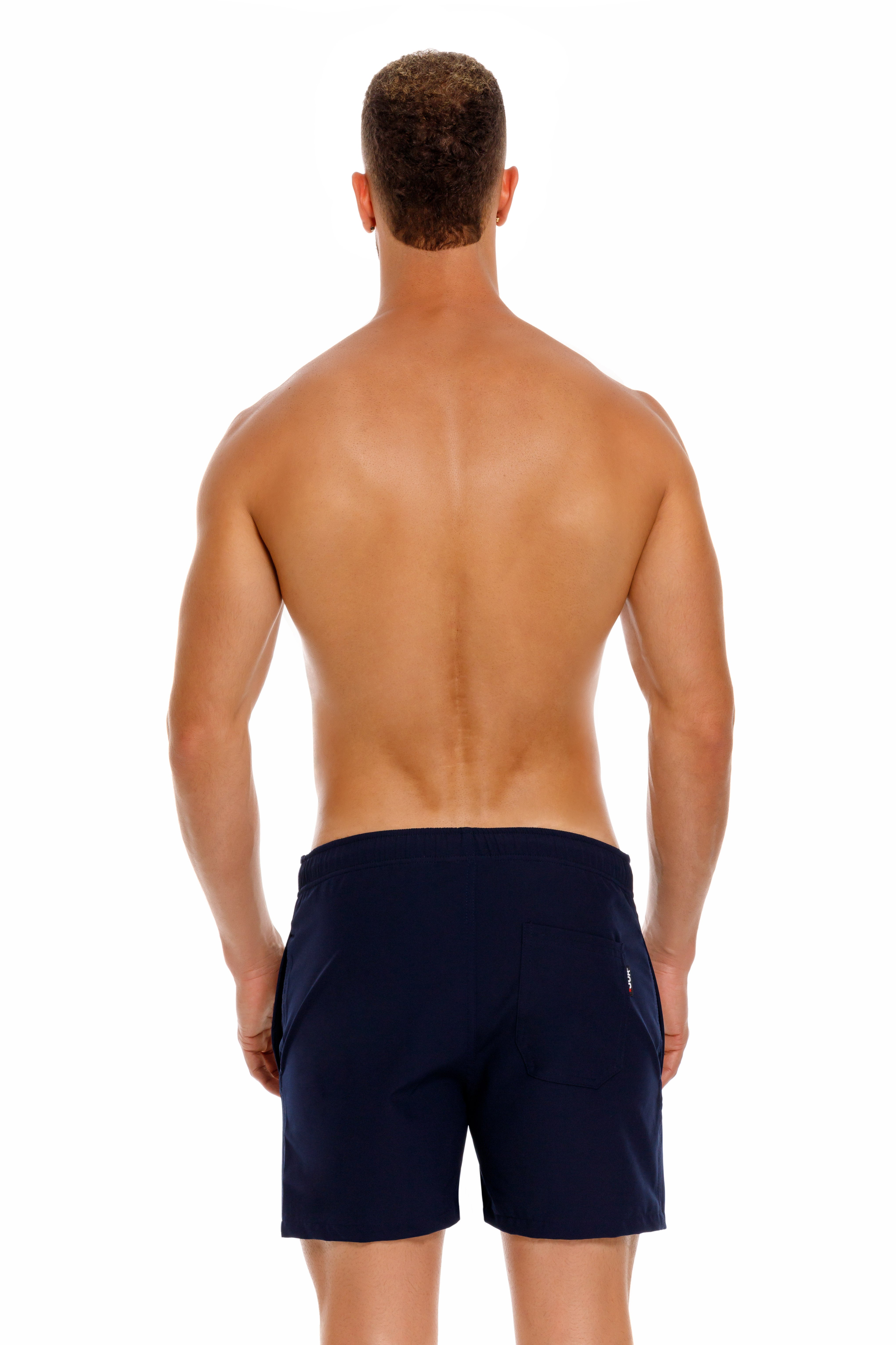 **JOR Brixton 4 Men's Swim Shorts - Quick-Dry, UPF 50+ Navy Blue - Perfect for Beach, Pool & Water Sports**