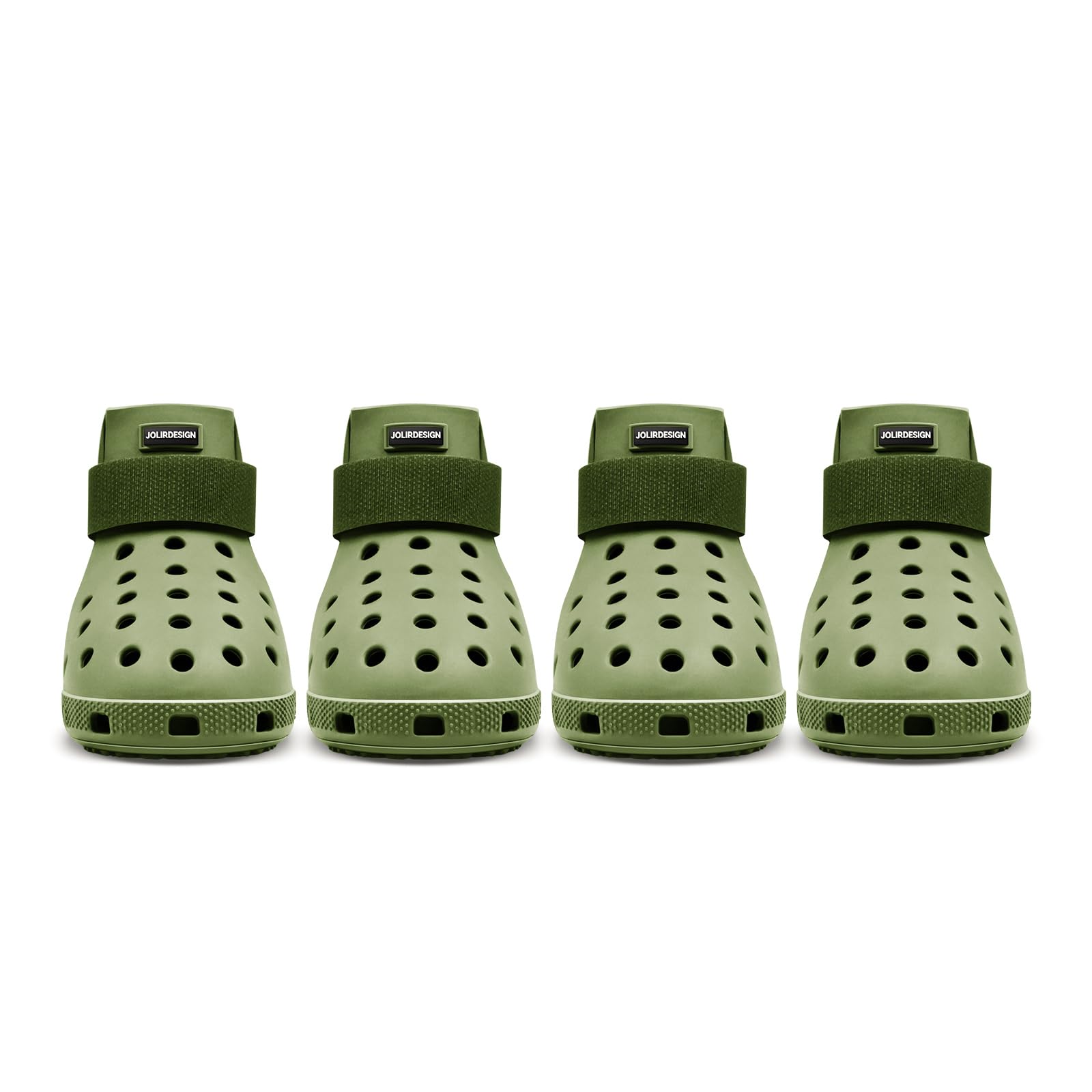 **Non-Slip Waterproof Dog Boots for Hot Pavement & Snow - Paw Protectors for Small, Medium & Large Dogs | Easy ON/OFF, Durable & Easy-Clean | Perfect for Beach, Hiking & Winter Walks (Olives, Large)**