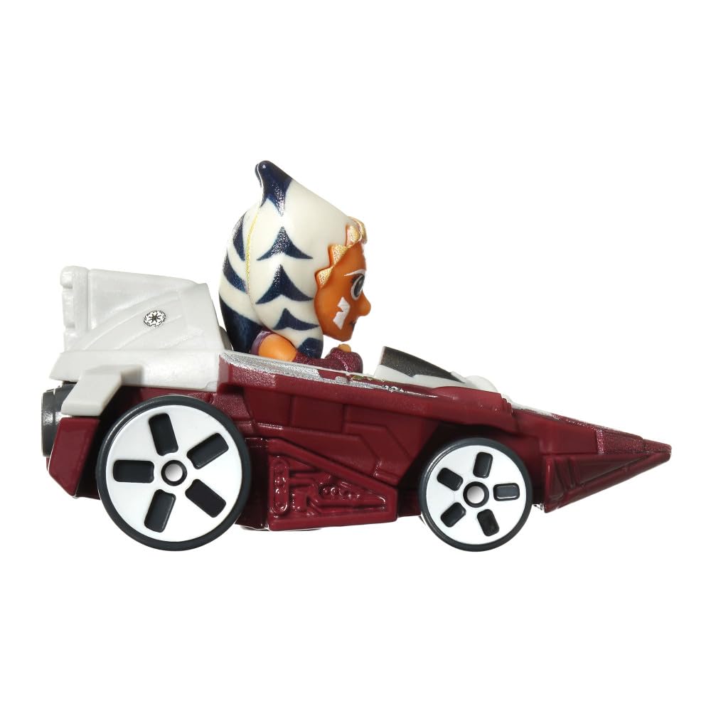 Hot Wheels RacerVerse Ahsoka Toy Vehicle - Star Wars Collectible Die-Cast Car for Kids & Adults - Perfect for Playtime, Display & Gift Giving