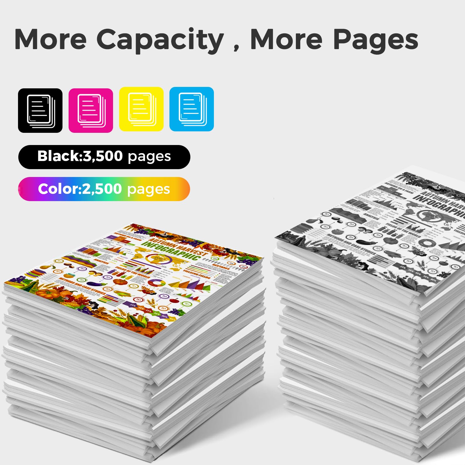High Capacity C310 C315 Toner Cartridge - Compatible with Xerox 006R004356/006R004357/006R004358/006R004359 - Replacement for Xerox C310/C310DNI/C315/C315DNI Color Printers - Perfect for Office Printing & High Volume Document Production